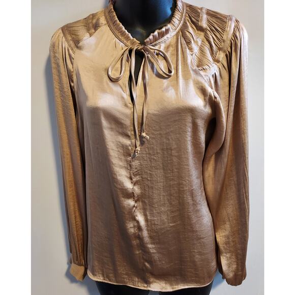 Philosophy Pants - Philosophy Brown-Gold dressy top - Size Small